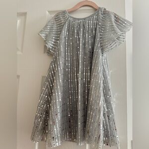 Next Shimmering Silver Dress